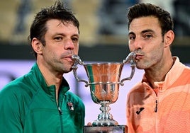 Granollers y Zeballos, durante la final