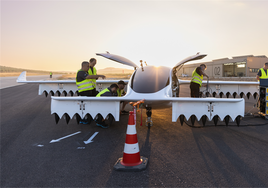 El primer aerotaxi ya vuela en Jaén