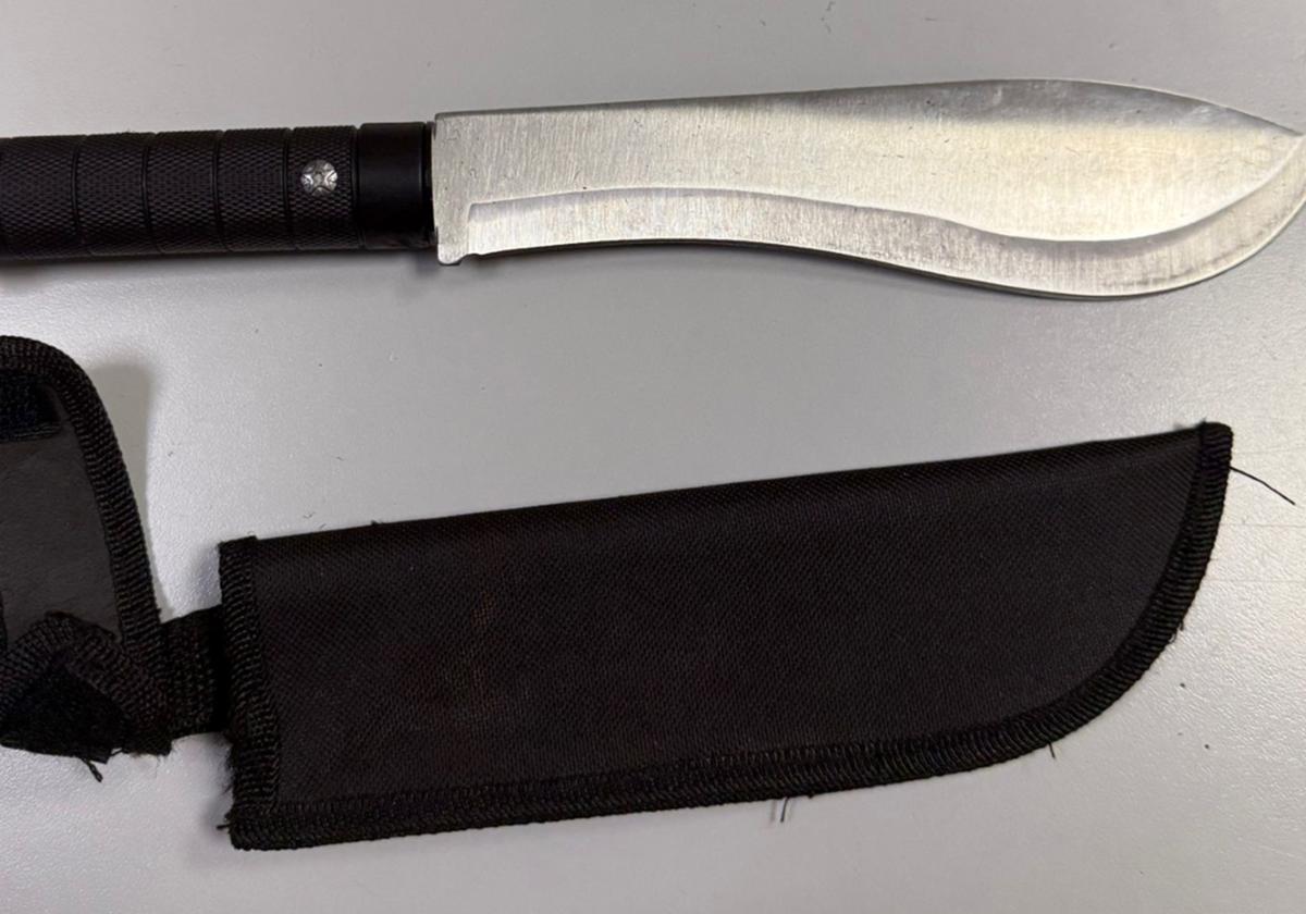 Imagen de archivo de un machete.